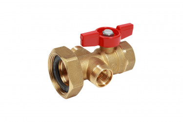 R287Y005 - kulový uzávěr se dvěma připojeními 1/2" nebo ø18